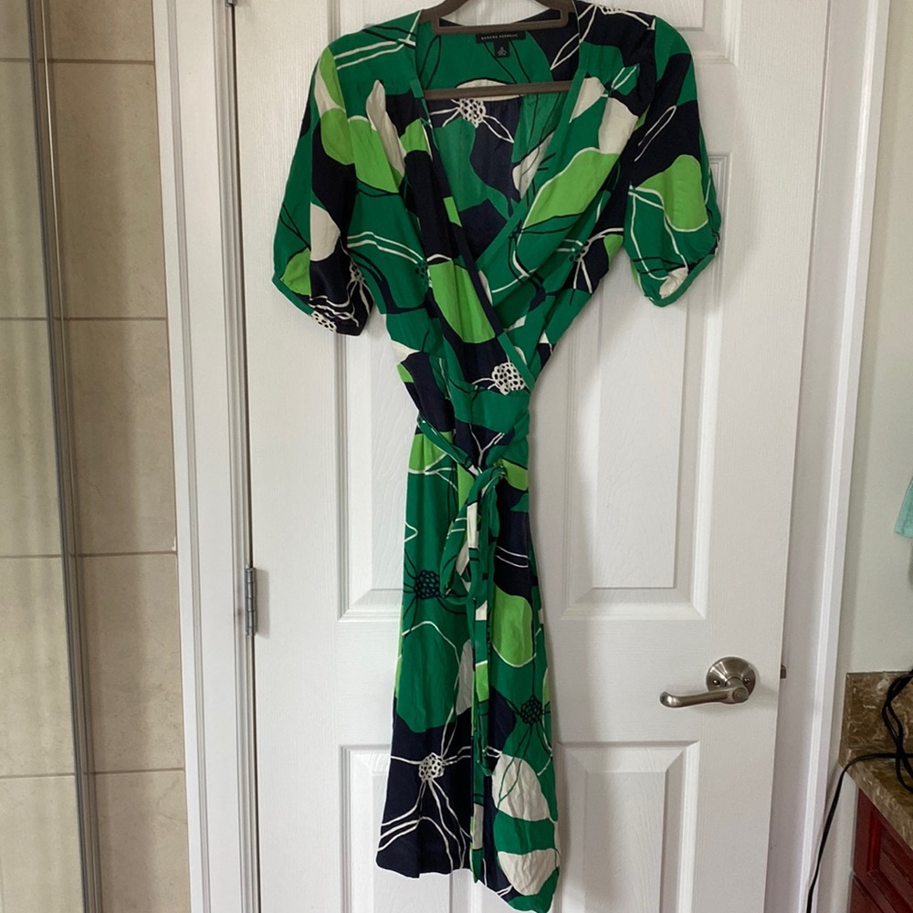 Banana Republic silk wrap dress